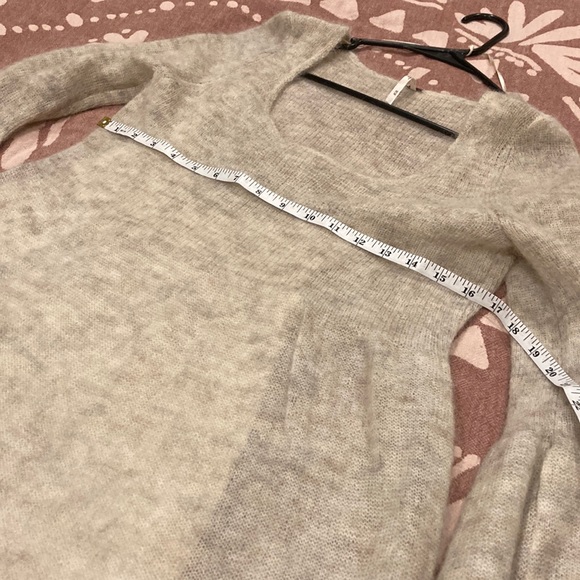 FP Juliet Alpaca-Merino blend knee length sweater dress & bell sleeves - Picture 9 of 16